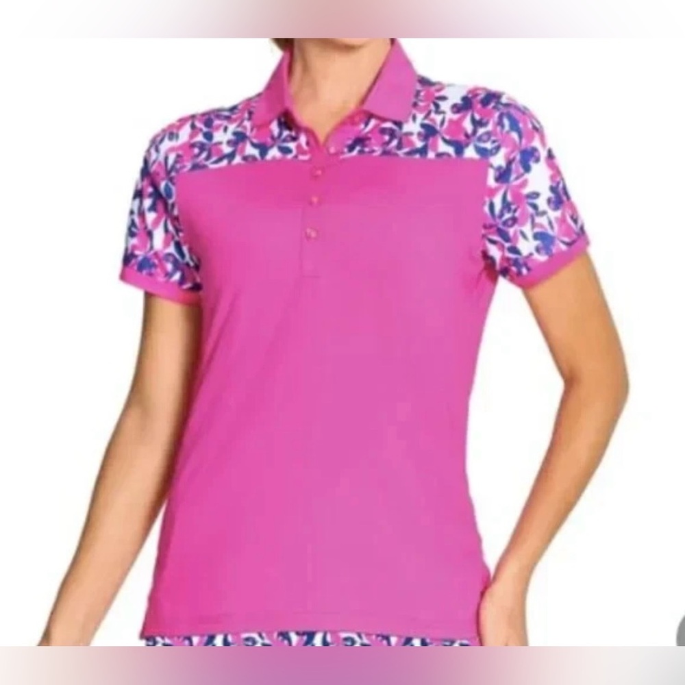 NEW MAELREG Women's Golf Shirt Short Sleeve Performance Polo Size Small
